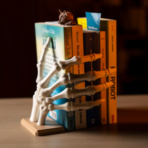 Skelet hand Boekensteun