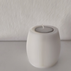 Ribbed candle holder